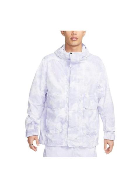Nike Sportswear Tech Pack Woven Hooded Jacket 'Indigo Haze White' DX0218-519