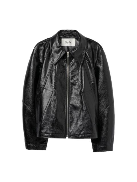 Séfr Duke faux-leather jacket
