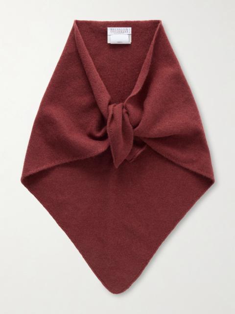 Brunello Cucinelli Bead-embellished Cashmere Scarf
