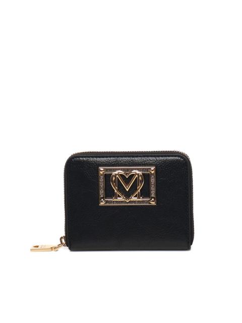 Moschino heart-plaque zip wallet