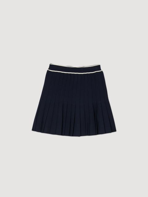 Sandro Short pleated skirt