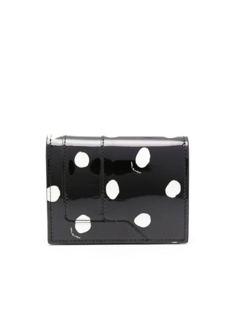 Marni polka-dot patent-leather wallet