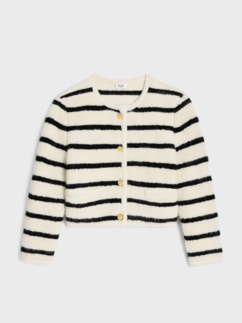 CELINE marinière cardigan jacket in wool