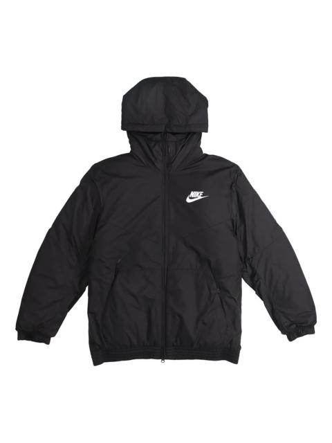 Nike SPORTSWEAR SYNTHETIC FILL Fleece Lined Hooded Jacket Black 928862-010