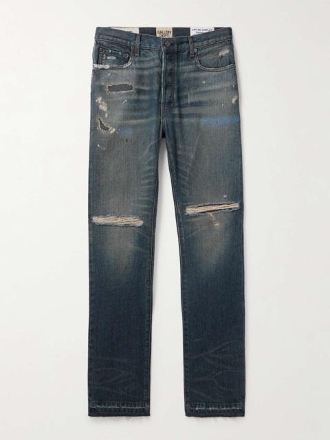 GALLERY DEPT. Starr 5001 Straight-Leg Paint-Splattered Distressed Jeans