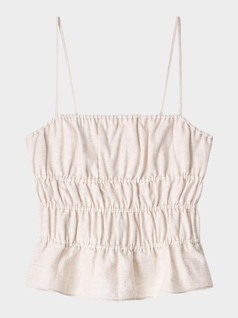 STAUD Ayla Linen Tank