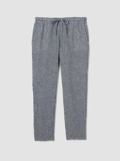 EILEEN FISHER Puckered Organic Linen Tapered Pant