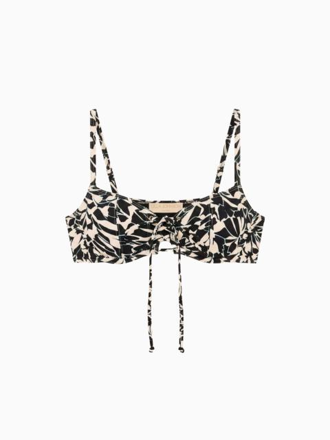 ULLA JOHNSON Noa Front Tie Bikini Top