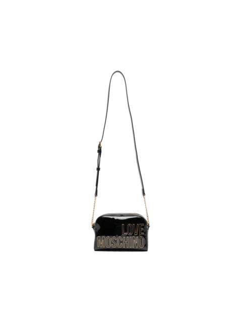 Moschino logo lettering cross body bag