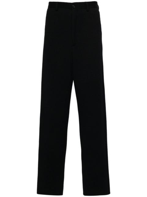 GIORGIO ARMANI textured tapered trousers