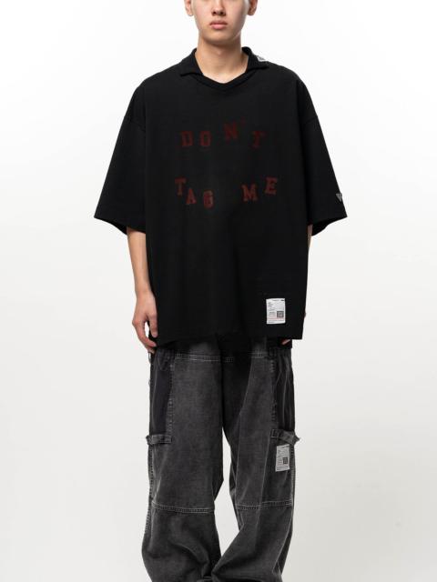 Maison MIHARAYASUHIRO Don't Tag Me. Flocky Print Collared T-shirt