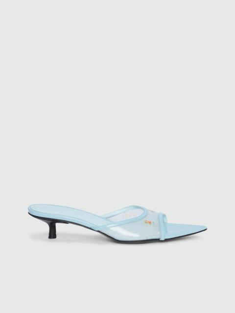 MSGM Printed TPU kitten-heel sandals