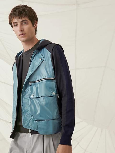 Hermès Reversible zipped hooded vest