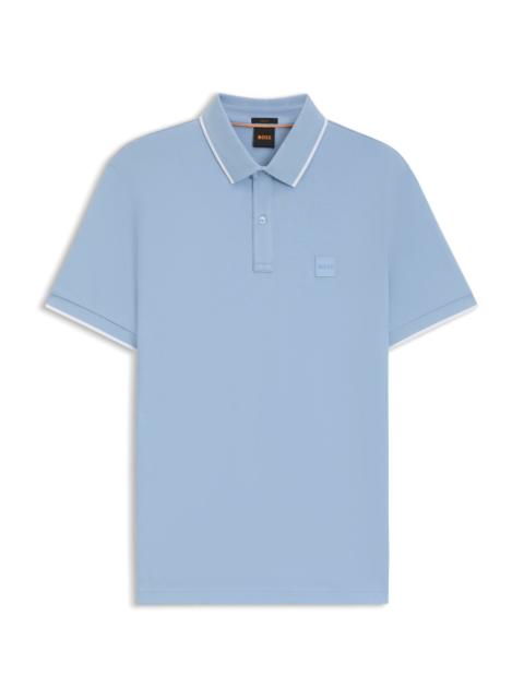 BOSS SLIM-FIT POLO SHIRT IN STRETCH-COTTON PIQUÉ