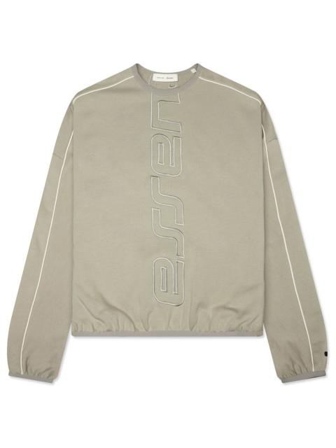 ESSENTIALS ACTIVE TRACE MODERN CREWNECK SWEATSHIRT - SEAL