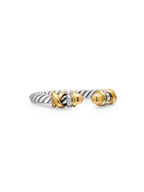 DAVID YURMAN Women's Petite Helena Ring in Sterling Silver - Gold Dome