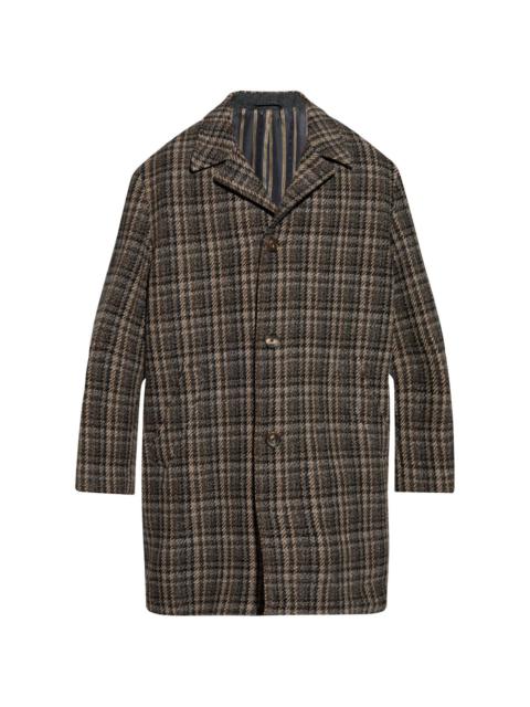 single-breasted wool coat