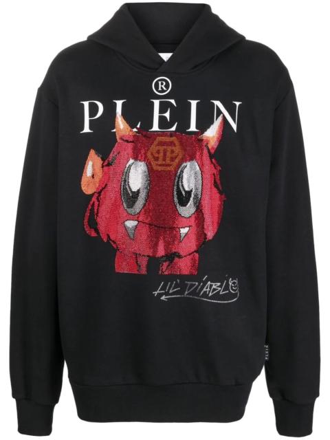 PHILIPP PLEIN Monsters print logo hoodie
