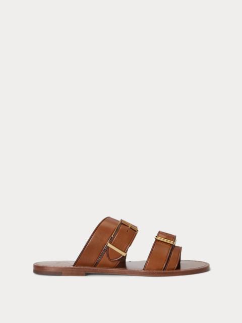 Polo Ralph Lauren Buckled-Strap Leather Sandal