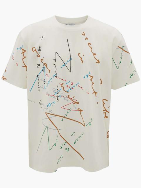 JW Anderson OSCAR WILDE CAPSULE: PRINT OVERSIZED T-SHIRT