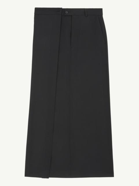 Tailoring Wool Canvas Skirt