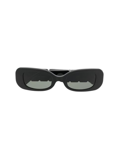 LINDA FARROW crystal-embellished sunglasses