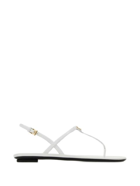 Prada Prada Leather Flat Sandals