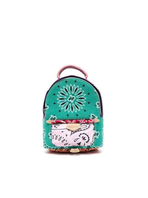 Readymade color-block paisley small backpack