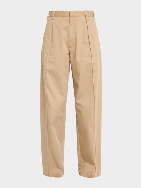CO tton Twill Straight-Leg Utility Pants