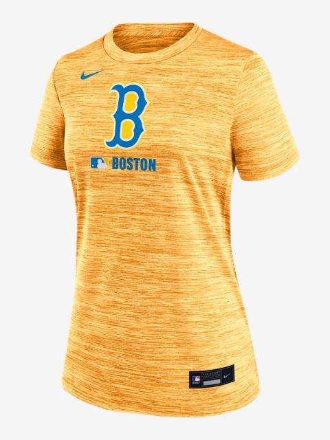 Nike Boston Red Sox Authentic Collection City Connect Velocity Women's Nike Dri-FIT MLB T-Shirt