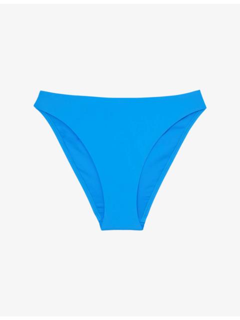 REISS Carina Fixed-Side Stretch-Woven Bikini Bottoms