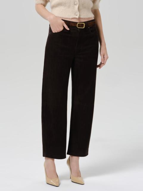 Citizens of Humanity Miro Relaxed Suede Pant In Chocolate
