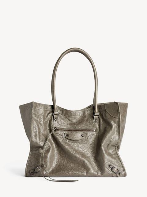 BALENCIAGA Women's Le City Tote Bag Medium in Army Green