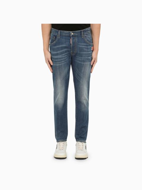 DSQUARED2 Regular blue washed denim jeans