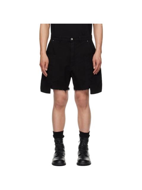Rick Owens DRKSHDW Black Hollywood Stefan Cargo Shorts