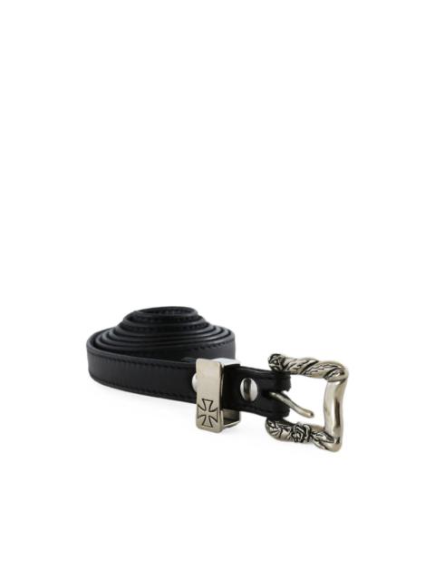 Enfants Riches Déprimés carved-buckle leather belt
