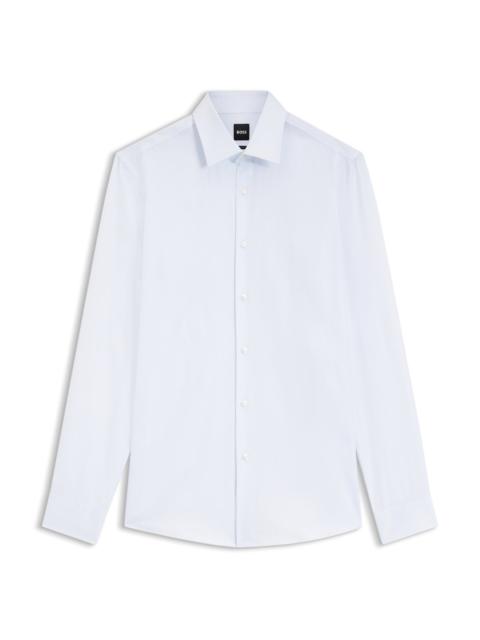 BOSS SLIM-FIT SHIRT IN REFINED ITALIAN COTTON