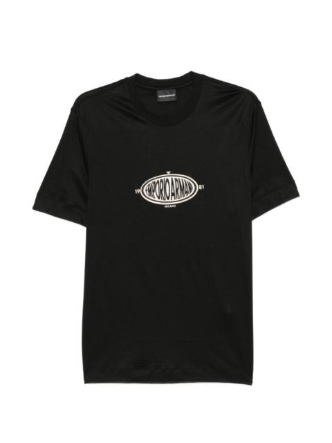EMPORIO ARMANI logo-patch T-shirt