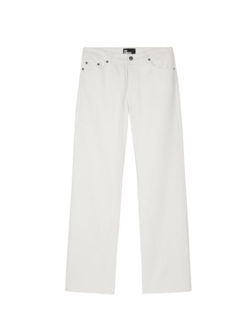 The Kooples OFF WHITE COATED STRAIGHT JEANS