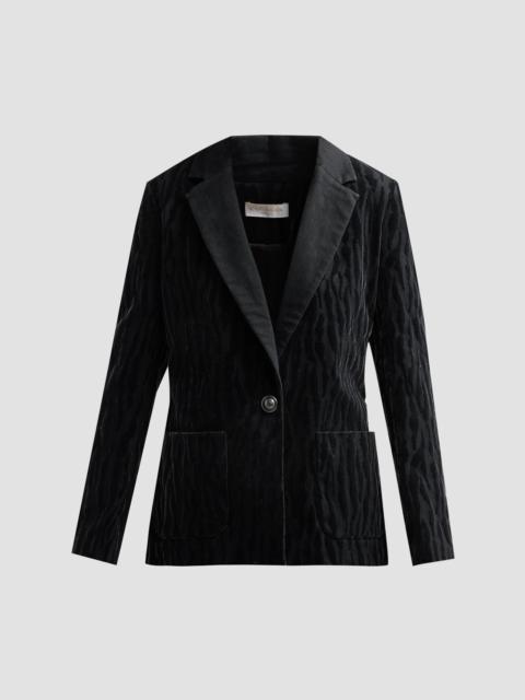 RAMY BROOK Women's Liana Cotton-Blend Velvet Blazer - Black