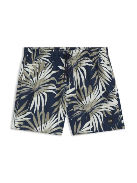 BOSS SWIM TRUNKS WITH ALLOVER PRINT