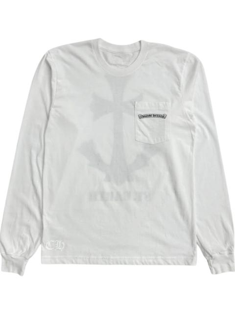 Chrome Hearts St.Barths Exclusive Anchor Long-Sleeve Tee "White / Blue" CHRM1838