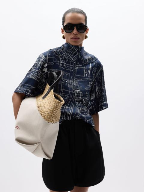 Bottega Veneta Printed Silk Twill Top