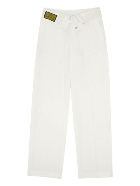 MM6 Maison Margiela asymmetric-fastening tailored trousers