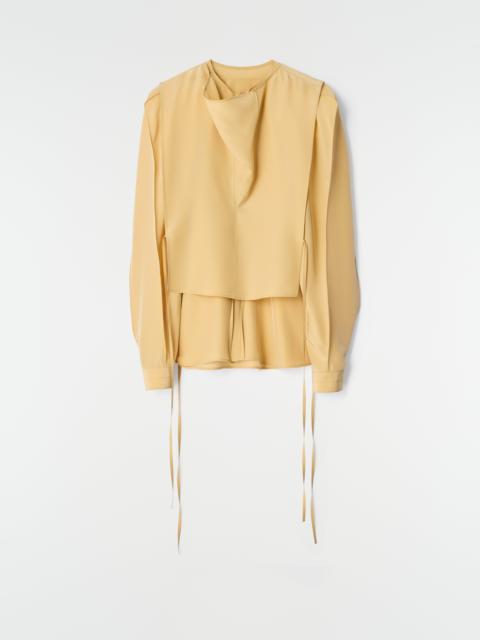 Lemaire LAYERED BLOUSE IN SILK AND VISCOSE CLOTH
