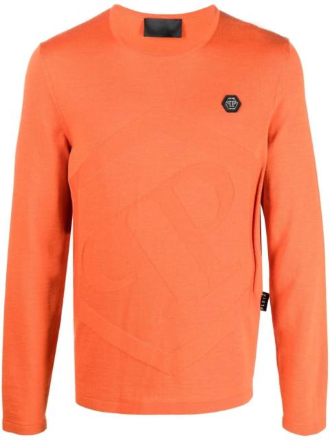 PHILIPP PLEIN Hexagon merino pullover top