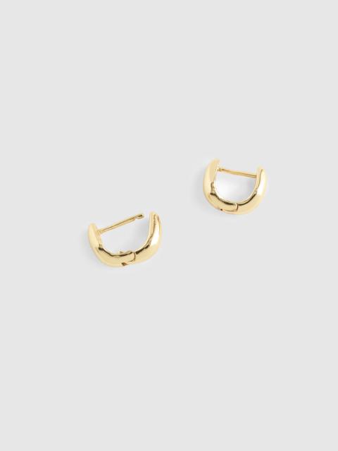 Madewell Sculptural Huggie Hoop Earrings