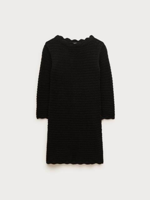 J.CREW Scallop-trim crochet mini dress