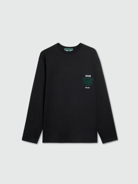 MSGM MSGM x TRATTORIA MASUELLI - Long-sleeve T-shirt