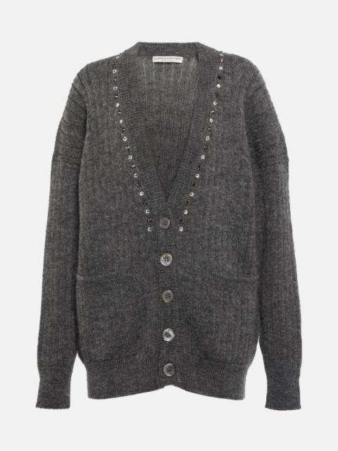 Alessandra Rich Embellished wool-blend cardigan
